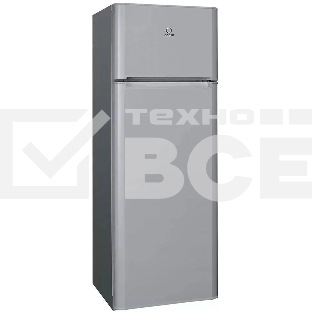 Холодильник Indesit TIA 16 G серый/черный двухкамерный 245/51л морозилка сверху, ручная разморозка
