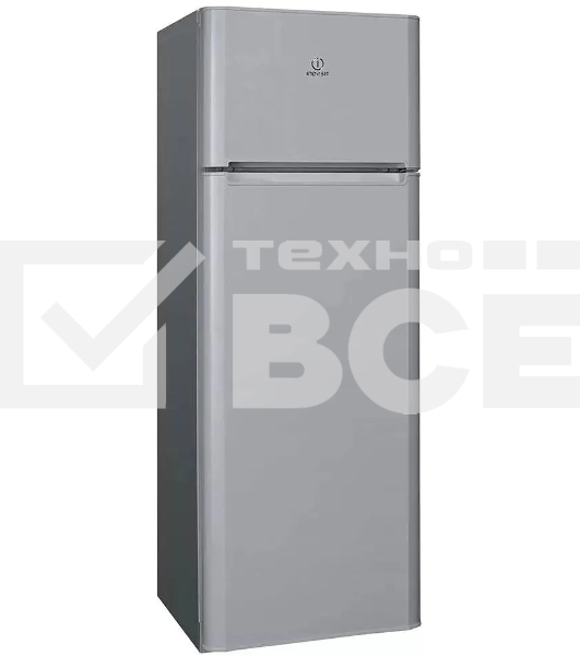 Холодильник Indesit TIA 16 G серый/черный двухкамерный 245/51л морозилка сверху, ручная разморозка