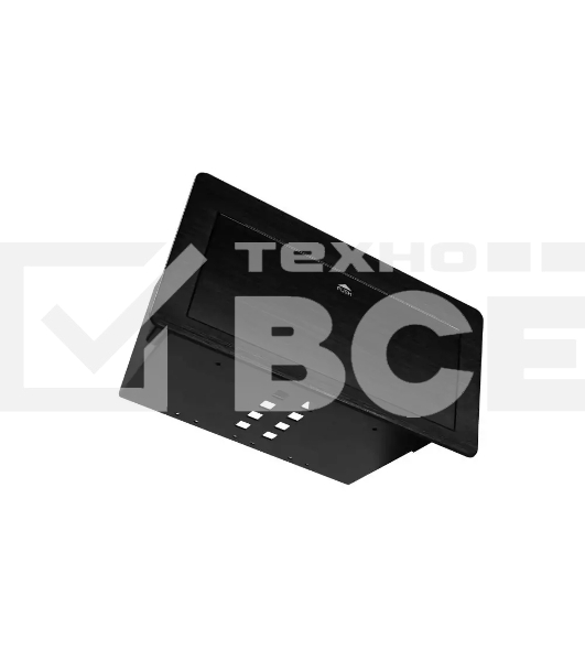 Металлический корпус [WRTS-11BOX-B] Wize для модульной системы врезного лючка в стол с убирающейся крышкой, черный;