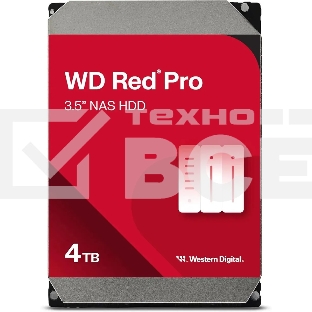 Жесткий диск WD Red Pro WD4005FFBX, 4ТБ, HDD, SATA III, 3.5