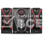 Мультимедийная акустическая система GINZZU GM-407 2.1 с Bluetooth. Выходная мощность (RMS) 40 Вт. Диапазон воспроизводимых частот: 40Гц - 20КГц. Bluetooth: V2.1. Встроенный аудио-плеер: SD-card, USB-flash до 32 Gb. FM радио: 87.5МГц - 108.0МГц. Вход AUX: , фото 1