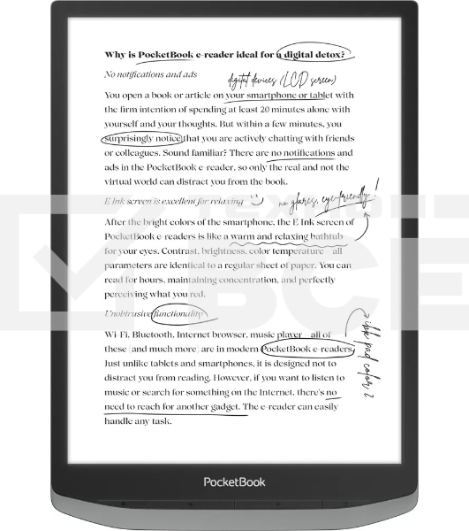 Электронная книга PocketBook Inc Pad X Pro Mist серый (PB1040D-M-WW)