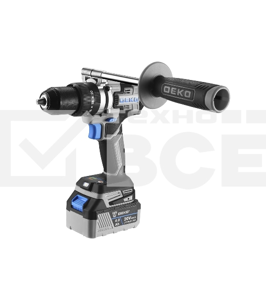 Дрель-шуруповерт Deko DKCID20 Pro 085-1068, Аккумуляторная, 20В