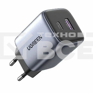 Сетевое зарядное устройство UGREEN CD350 (15539) Nexode 35W USB-A - USB-C Wall Charger EU Цвет:серый 