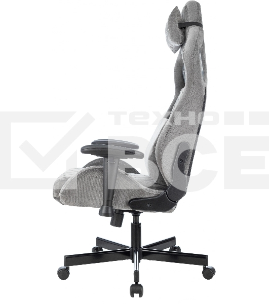 Кресло игровое Knight Outrider серый Light-19 крестов. металл