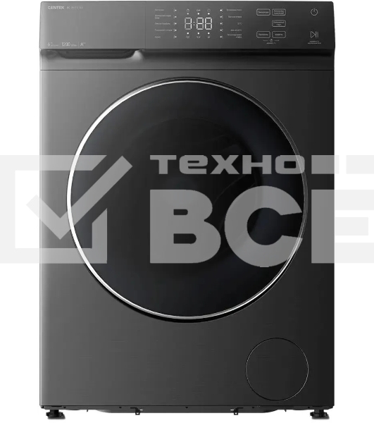 Стиральная машина Centek CT-1971 серый, загрузка фронтальная 6кг, 1200 об/мин, Класс: A++
