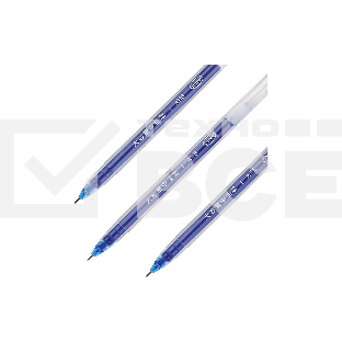 Ручка гелевая Deli A116-BL прозрачный, синие чернила, линия 0.5мм