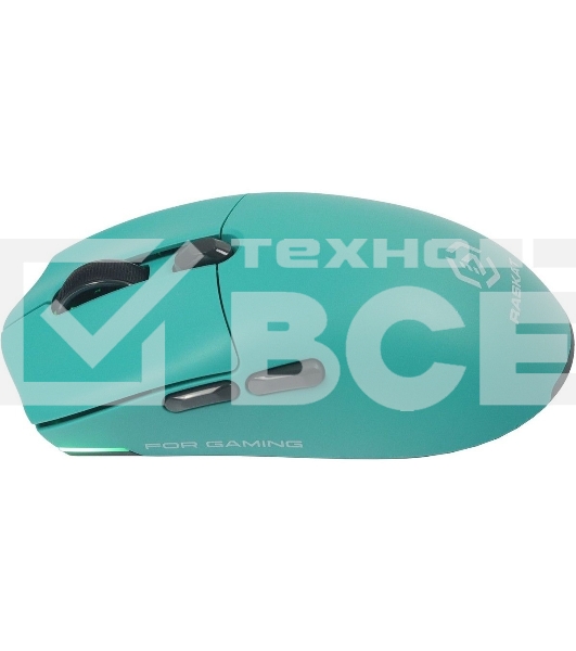 Мышь беспроводная/проводная Raskat MG006TR зеленый, 26000 dpi, радиоканал, Bluetooth, USB, кнопки - 6