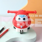 Точилка для карандашей механическая Deli EH517 Super Wings 1 отверстие пластик красный коробка (упак.:1шт), фото6