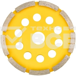 Чашка алмазная шлифовальная Kranz 1-ряд 125х22.2 мм