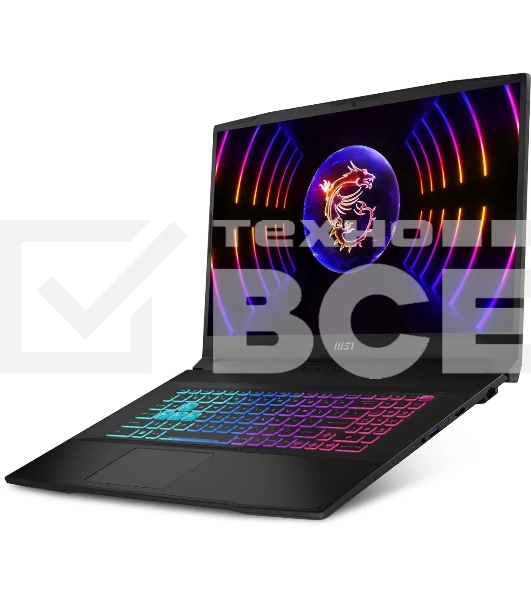 Ноутбук MSI Katana 17 B13VEK-1610XRU Intel Core i7 13620H 2400MHz/17.3'/1920x1080/16GB/1024GB SSD/NVIDIA GeForce RTX 4050 6GB/Wi-Fi/Bluetooth/Windows 11 Pro (9S7-17L541-1610_Win11P) Black