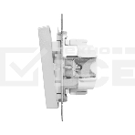 Механизм выключателя EKF UP1-SWA-20 Эпика двухклавишный, алюминий, фото2