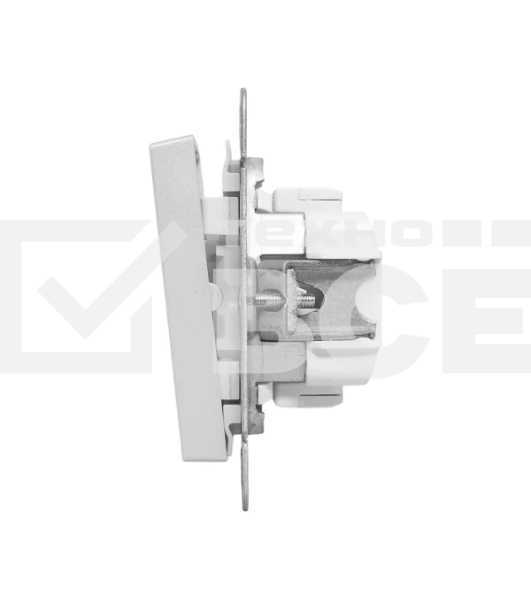 Механизм выключателя EKF UP1-SWA-20 Эпика двухклавишный, алюминий