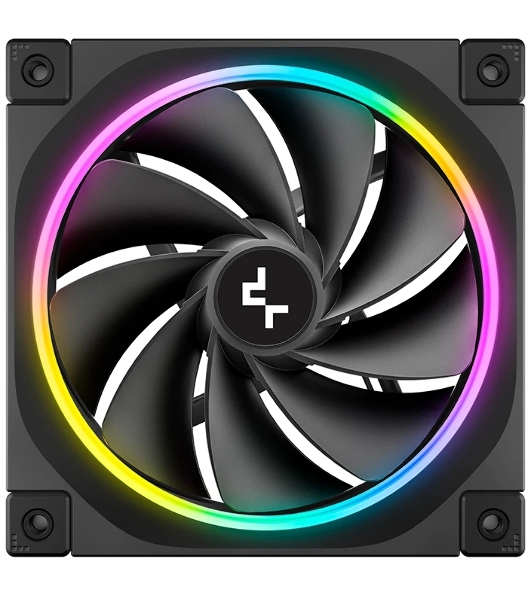 Вентилятор для корпуса Deepcool FL12R Reverse ARGb 120х120x25 черный 4-pin 33.9дБ (R-FL12R-BKAPN1-G)