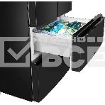 Холодильник Maunfeld MFF180NFBE01 черный трехкамерный 224/113л морозилка снизу, No Frost, фото6