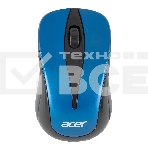 Мышь беспроводная Acer OMR132 синий/черный, 1000 dpi, радиоканал, USB, кнопки - 3, фото 1