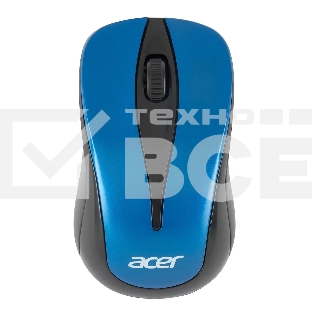Мышь беспроводная Acer OMR132 синий/черный, 1000 dpi, радиоканал, USB, кнопки - 3