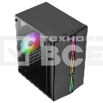 Компьютерный корпус MiniTower Aerocool  / Formula EVO Mini-G-BK-v1 (mATX, USB3x1, USB2x2, 120mm RGB fan, без БП) (4711099472352), фото2