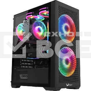 Компьютерный корпус AeroCool / Formula Air Power G5 DUO черный без БП ATX 2x180mm 1xUSB3.0 1xUSB3.1 audio bott PSU