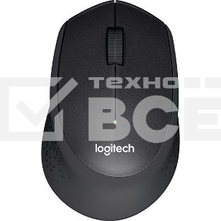 Мышь беспроводная Logitech M330 SILENT PLUS черный, 1000 dpi, радиоканал, USB, кнопки - 3
