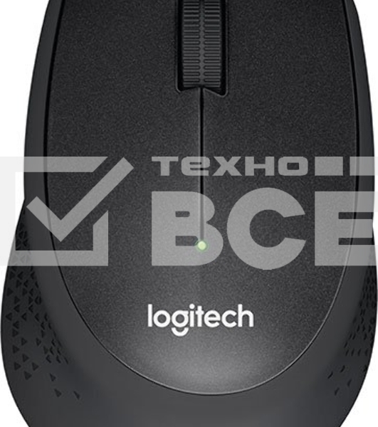 Мышь беспроводная Logitech M330 SILENT PLUS черный, 1000 dpi, радиоканал, USB, кнопки - 3