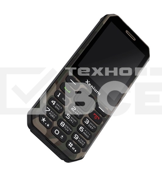 Мобильный телефон Xenium X300 зеленый камуфляж