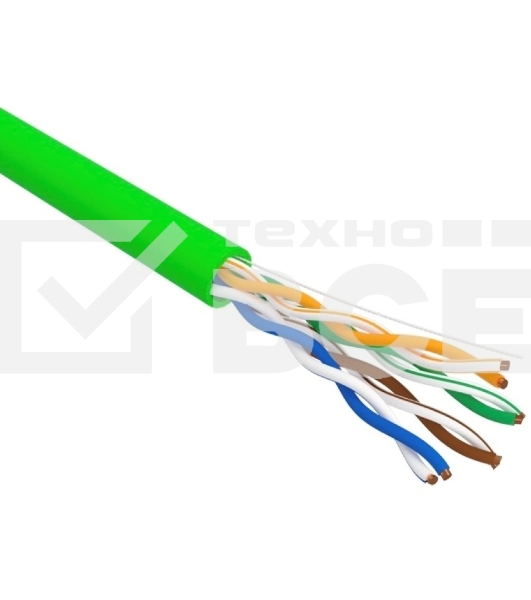 Кабель информационный Rexant 01-0061-R кат.5E U/UTP 4 пары 24AWG нг(А)-LSLTx внутренний 305м зеленый