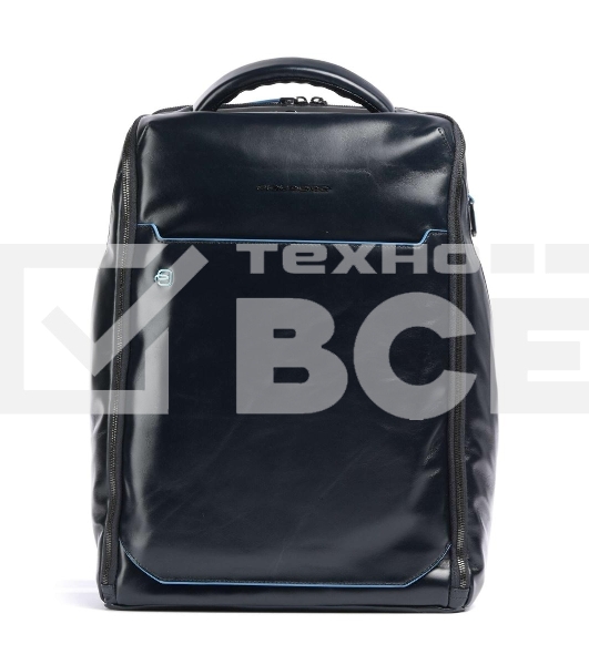 Рюкзак мужской Piquadro Blue Square CA6593B2/BLU2, кожа, темно-синий