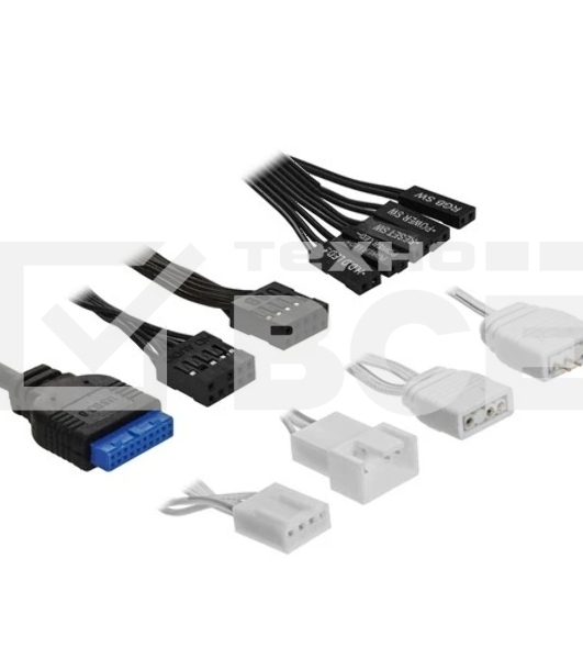 Компьютерный корпус PcCooler ME200 MESH WH белый-черный без БП ATX 3x120mm 2xUSB3.0 audio bott PSU