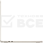 Ноутбук Apple Macbook Air 13 M3/8C CPU/10C GPU/16GB/512GB/KB-US/Ru/Starlight (MXCU3), фото3