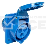 Розетка стационарная внутренняя EKF 413 ps-413-16-220 16А 220В 2P+РЕ IP44, фото3