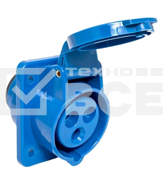 Розетка стационарная внутренняя EKF 413 ps-413-16-220 16А 220В 2P+РЕ IP44