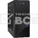 Компьютерный корпус Minitower ExeGate BA-201-UNS350 (mATX, БП UNS350 с вент. 12см, 2*USB, аудио, черный), фото 1