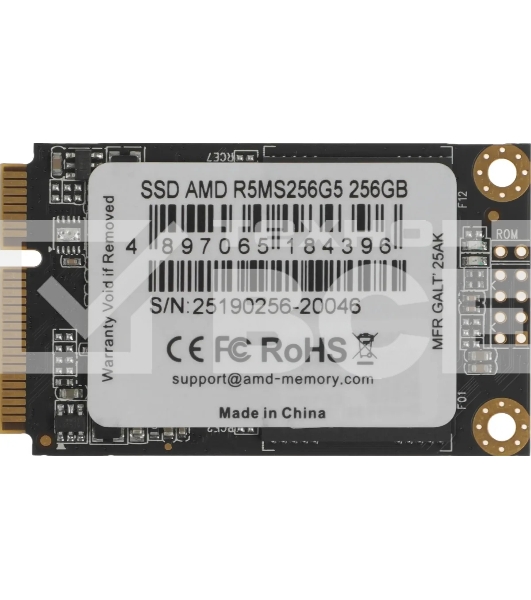 Накопитель SSD AMD Radeon 256Gb Client SSD mSATA 3D NAND Retail R5MS256G5