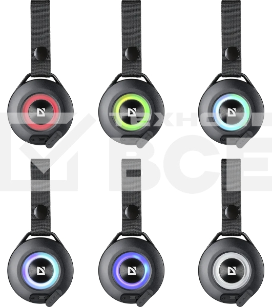 Портативная колонка Defender Enjoy 20 3Вт, черный, BT/light/Type-C 1