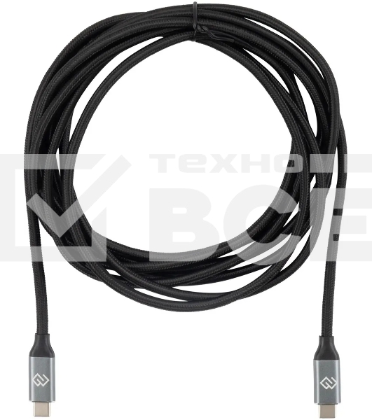 Кабель Digma D-Type-C-USB3.2-3m D-TYPE-C-USB3.2-100W-4K-3M 3м черный