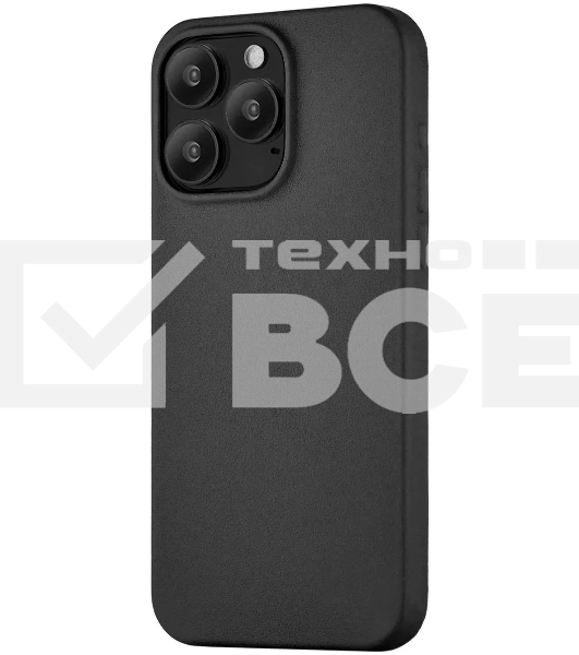 Чехол (клип-кейс) uBear для Apple iPhone 15 Pro Max Capital Case with MagSafe черный (CS307BL67PCP-I23M)