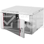 Шкаф настенный ЦМО ШРН-Э-6.350 6U 600x350 мм пер. дв. стекл несъемные бок. пан. серый, фото3