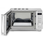 Микроволновая печь CASO M 20 Cube Ceramic серебристый, 20 л, 800 Вт, переключатели - кнопки, поворотный механизм, фото3