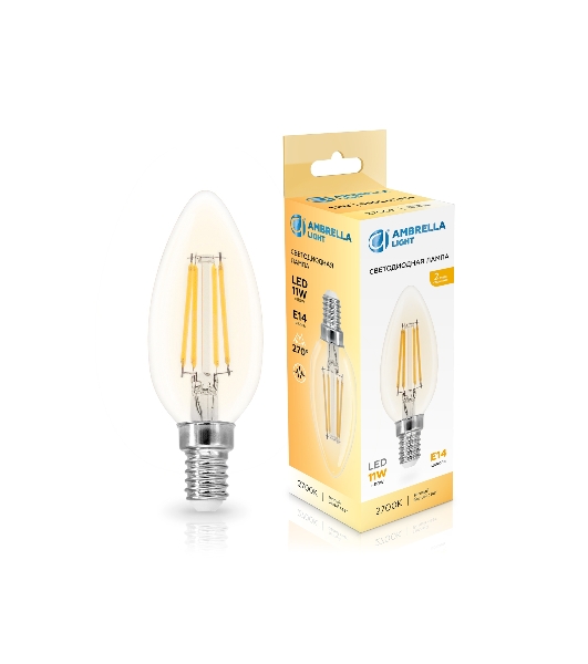 Лампа светодиодная Ambrella light 351113 Filament LED C35 11W E14 2700K 220-240V