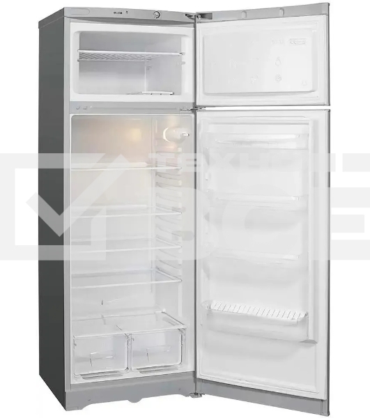 Холодильник Indesit TIA 16 G серый/черный двухкамерный 245/51л морозилка сверху, ручная разморозка