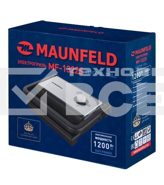 Гриль электрический Maunfeld MF-1322S