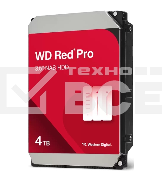 Жесткий диск WD Red Pro WD4005FFBX, 4ТБ, HDD, SATA III, 3.5