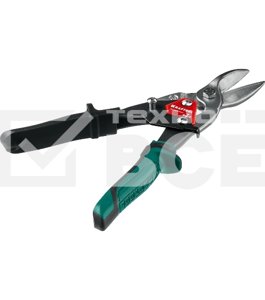 Ножницы по металлу KRAFTOOL 2328-S Alligatorпрямые, Cr-Mo, 260 мм