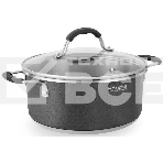 Кастрюля Rondell Stern RDS-019, 4.7л, 24см, с крышкой, серый, фото 1