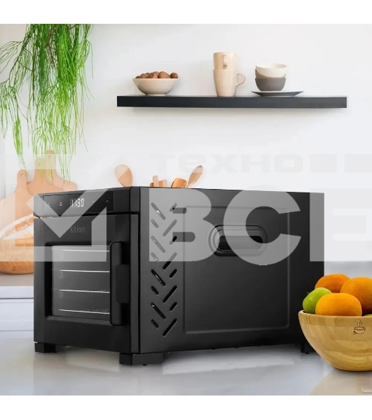 Сушка для фруктов и овощей Kitfort КТ-1964 18под. 600Вт черный