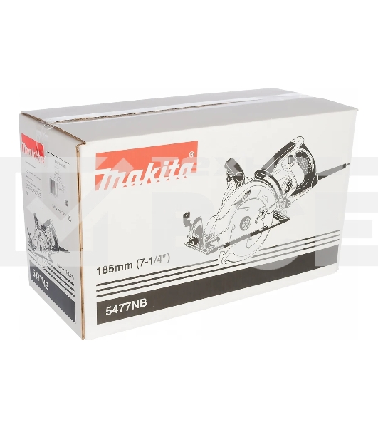 Пилы электрические дисковые, торцовочные Makita 5477NB Пила диск гипоидная , 1800Вт,4500об\м,диск-ф185х15.8мм,рез-60мм,6.5кг,кор,наклон-45гр
