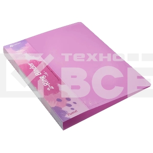 Папка на 2-х кольцах Бюрократ Pastel PAST0812/2RPINK A4 пластик 0.5мм кор.27мм торц.карм с бум. встав розовый