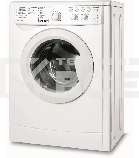Стиральная машина Indesit IWSC 6105 белый, загрузка фронтальная 6 кг, 1000 об/мин., класс: А