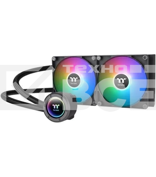 Система водяного охлаждения Thermaltake TH280 V2 ARGB Soc-AM5/AM4/1200/1700/1851 черный 4-pin 34.7dB Al+Cu Ret (CL-W375-PL14SW-A)